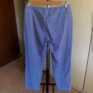 J. McLaughlin Pull On Blue Pattern Pants